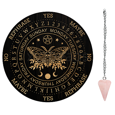 AHADEMAKER 1Pc Cone/Spike/Pendulum Natural Rose Quartz Stone Pendants DIY-GA0004-30G-1