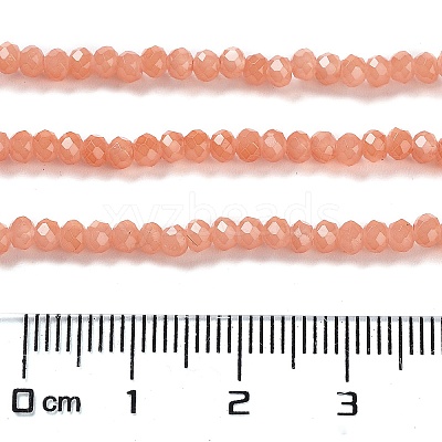 Baking Paint Imitation Jade Glass Bead Strands DGLA-A034-J2MM-A31-1