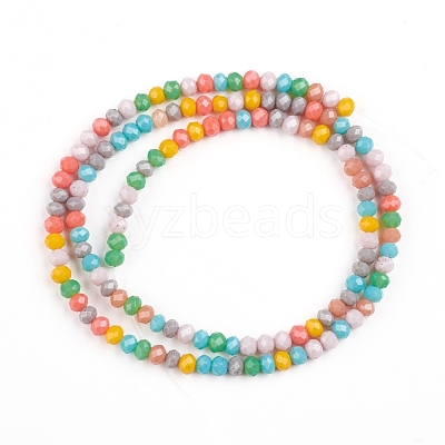 Faceted Glass Beads Strands X-GLAA-G074-B03-1