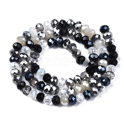 Electroplate Glass Beads Strands EGLA-N002-12A-1