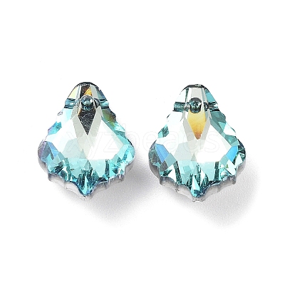 AB Color Plated Electroplate Glass Pendants X-EGLA-O003-06C-06-1