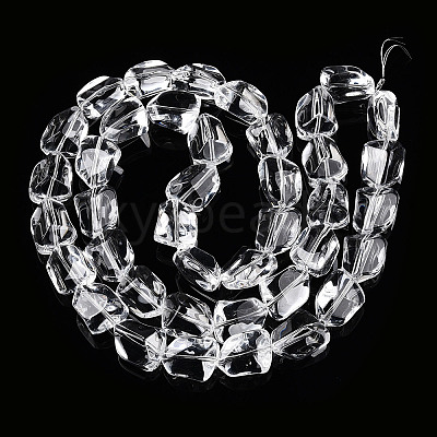 Transparency Glass Beads Strands GLAA-T023-15-1