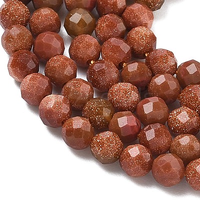 Synthetic Goldstone Beads Strands G-C263-A01-3mm-1