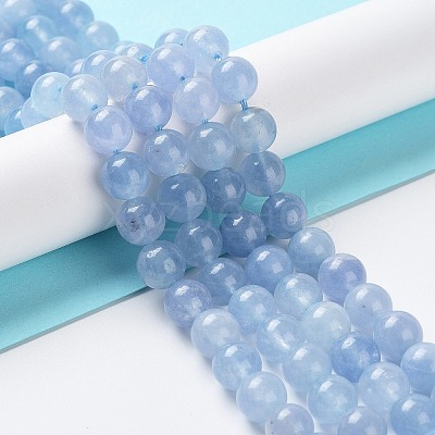 Dyed Natural Malaysia Jade Beads Strands X-G-G021-02B-07-1
