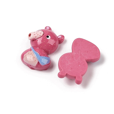 Opaque Resin Animal Decoden Cabochons RESI-Q230-08B-1