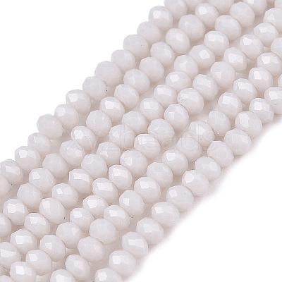 Opaque Solid Color Imitation Jade Glass Beads Strands EGLA-A044-P1mm-D19-1