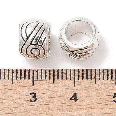 Tibetan Style Zinc Alloy Beads TIBEB-R063-014AS-RS-1
