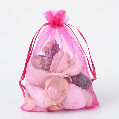 Organza Gift Bags with Drawstring OP-R016-13x18cm-07-1