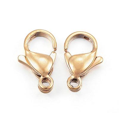 304 Stainless Steel Lobster Claw Clasps STAS-H352-01E-G-1