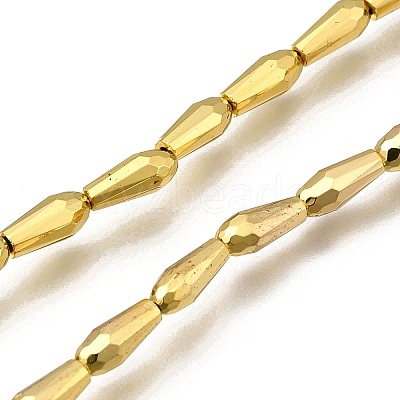 Electroplate Glass Beads Strands EGLA-F166-09-1