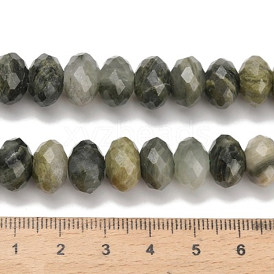 Natural Green Rutilated Quartz Beads G-C259-A08-8x12mm-1