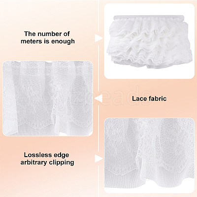 1Pc Polyester Lace Ribbon OCOR-MA0001-44C-1