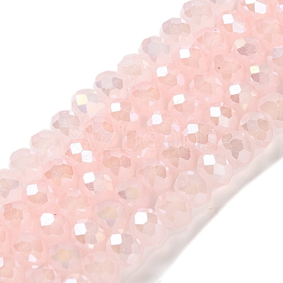 Baking Electroplate Glass Beads Strands DGLA-A039-J10mm-B14-1