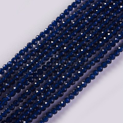 Glass Beads Strands EGLA-E057-02B-02-1
