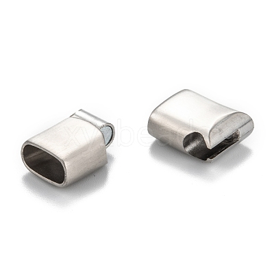 Tarnish Resistant 316 Surgical Stainless Steel Magnetic Clasps with Glue-in Ends STAS-F269-01MP-1