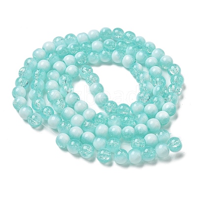 Crackle Glass Beads Strands GLAA-U001-8mm-02-1