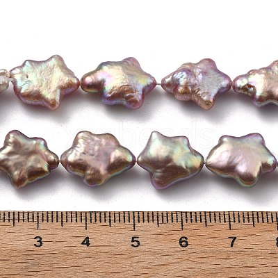 Natural Baroque Keshi Pearl Beads Strands PEAR-P064-04B-04B-1