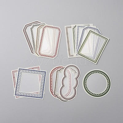 Time Border Theme PET Plastic Visible Decorative Stickers DIY-WH0304-532-1