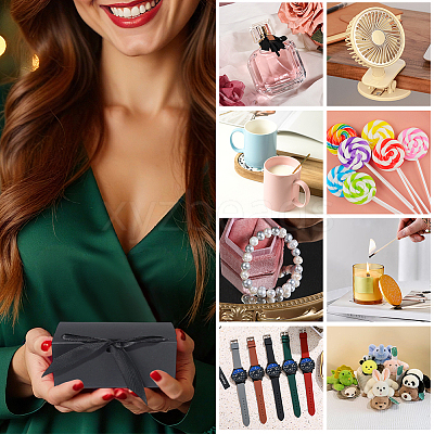 Folding Paper Gift Boxes with Ribbon CON-WH20001-11A-02-1