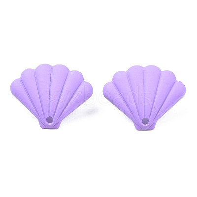 Spray Painted Iron Stud Earring Findings IFIN-N008-018B-1