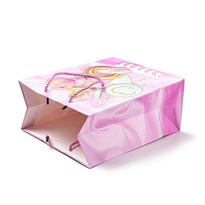 4 Colors Valentine's Day Love Paper Gift Bags CARB-D014-01A-1