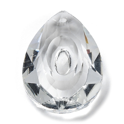 Transparent Glass Pendants GLAA-R223-03C-1