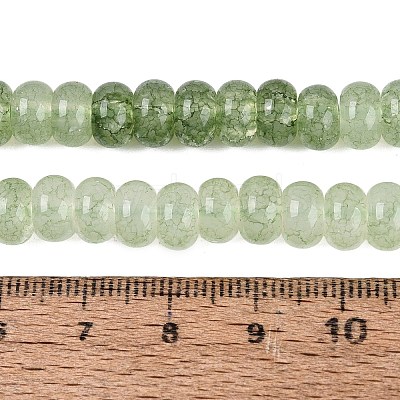 Imitation Jade Crackle Glass Beads Strands GLAA-Q108-05A-A05-1