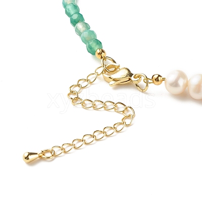 Natural Pearl Beaded Necklace NJEW-JN03765-03-1