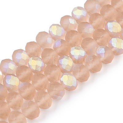 Transparent Glass Beads Strands EGLA-A044-T8mm-MB20-1