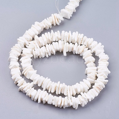 Natural Sea Shell Beads Strands BSHE-K012-08E-1