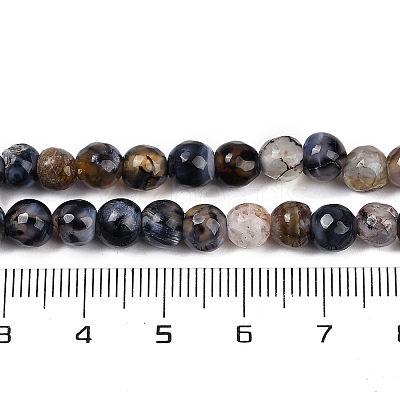 Natural Fire Crackle Agate Beads Strands G-C082-A01-38-1