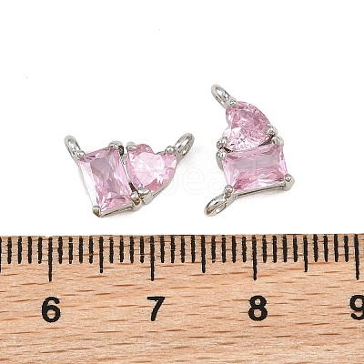 Brass Pave Cubic Zirconia Charms CU-CBA6A75-04P-1