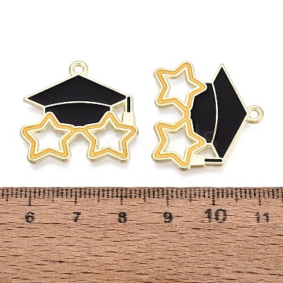 Alloy Enamel Pendants ENAM-Q004-01KCG-02-1