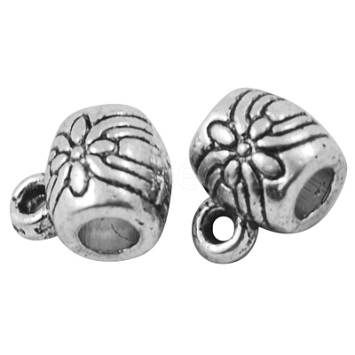Tibetan Silver Tube Bails LS-AB698Y-1