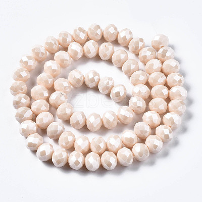 Electroplate Glass Beads Strands EGLA-A034-P10mm-A17-1