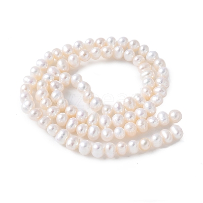 Natural Cultured Freshwater Pearl Beads Strands PEAR-I007-07Q-07A-1
