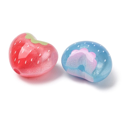 Printed Opaque Acrylic Beads AC-CBAE647-14A-1