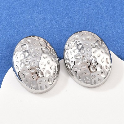 304 Stainless Steel Stud Earrings EJEW-G457-04A-P-1
