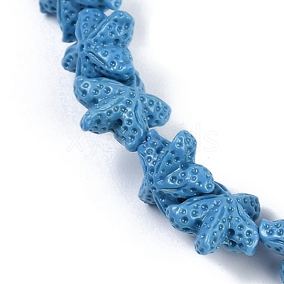 Synthetic Coral Dyed Carved Beads Strands CORA-K009-06A-07-1