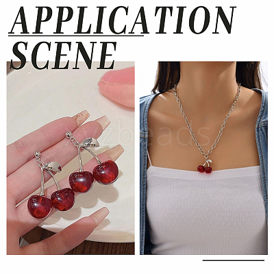12Pcs Transparent Resin Pendants FIND-SC0019-48-1