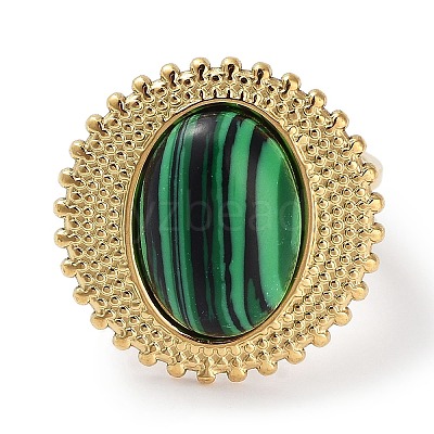 Ion Plating(IP) 304 Stainless Steel Ring RJEW-B059-03G-01-1