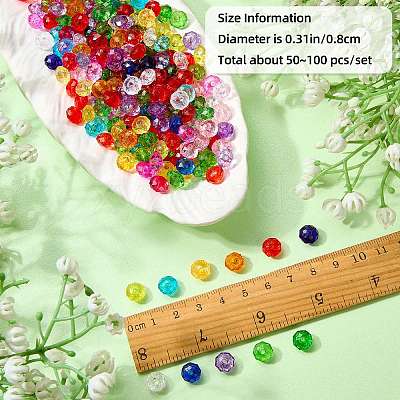 95G Transparent Acrylic Beads OACR-SZ0001-67-1