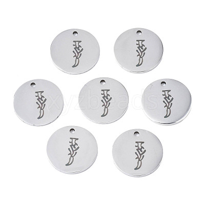 Non-Tarnish 304 Stainless Steel Charms STAS-T059-26P-J-1