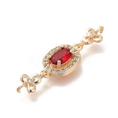 Rack Plating Brass Micro Pave Cubic Zirconia Pendants KK-S399-07G-B-1