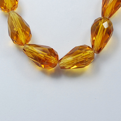 Glass Beads Strands GLAA-R024-6x4mm-10-1