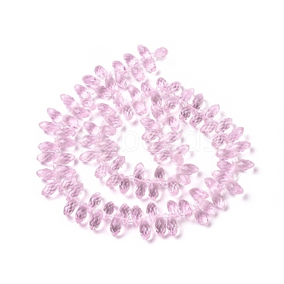 Crystal Glass Beads Strands X-GLAA-D033-28-1