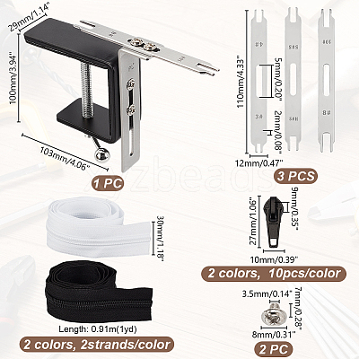Zipper Install Tool Kit DIY-GA0007-14-1
