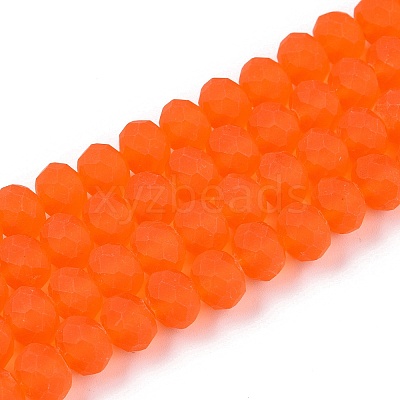 Transparent Glass Beads Strands EGLA-A044-T8mm-MD25-1