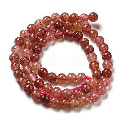 Natural Strawberry Quartz Beads Strands G-M443-A01-01-1