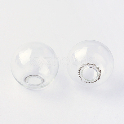 Round Mechanized One Hole Blown Glass Globe Ball Bottles LS-X-BLOW-R001-14mm-1